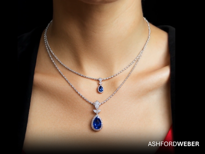 Blue Collection. Royal Teardrop Necklace