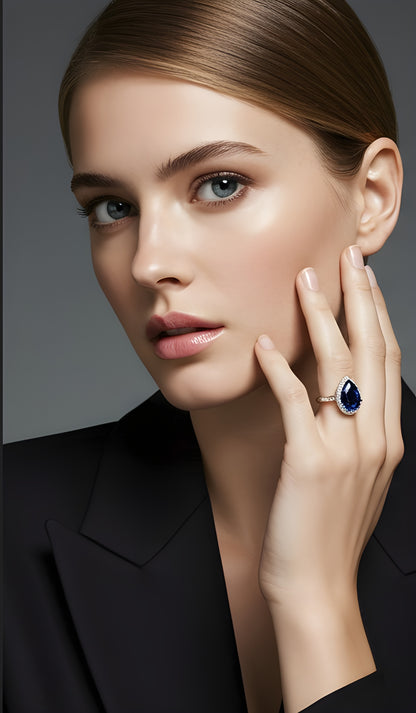 Blue Collection. Royal Teardrop Ring