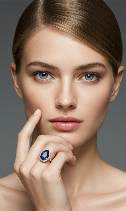 Blue Collection. Royal Teardrop Ring